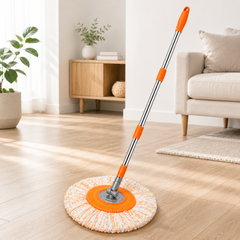 Extendable Telescopic Mop With Detachable Microfiber Cloth Head Durable Lightweight Adjustable Practical Choice For Efficient Home And Office Cleaning