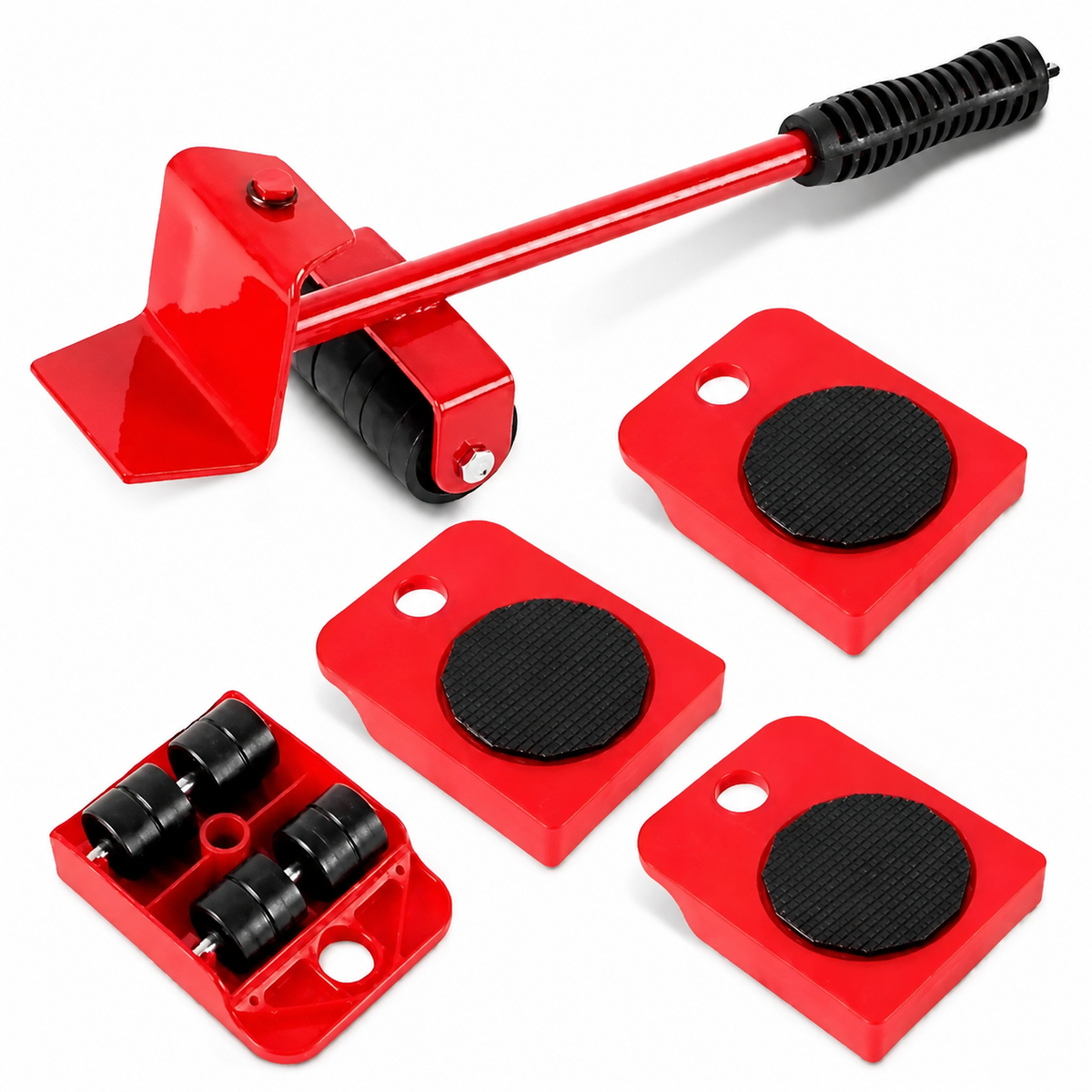 Red Metal Heavy Duty Furniture Mover Set
